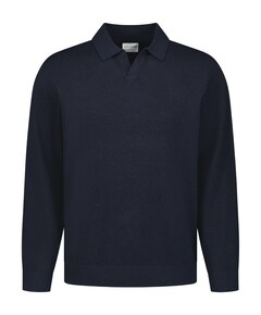 Heren polo blauw
