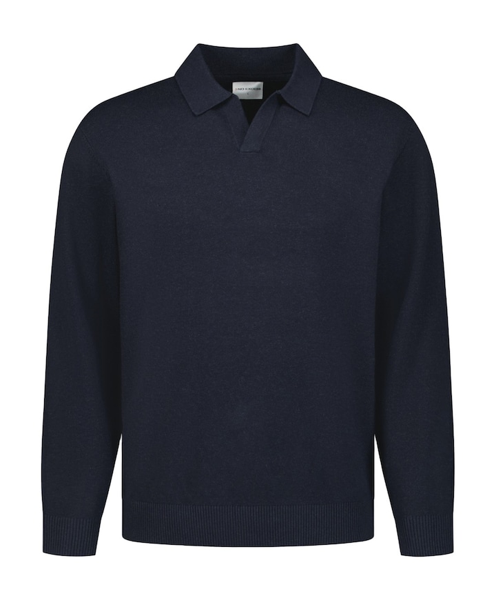 Heren polo blauw