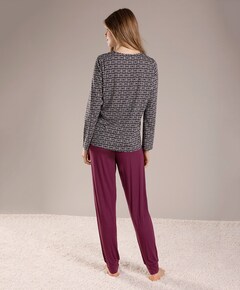 Pyjamabroek bordeaux