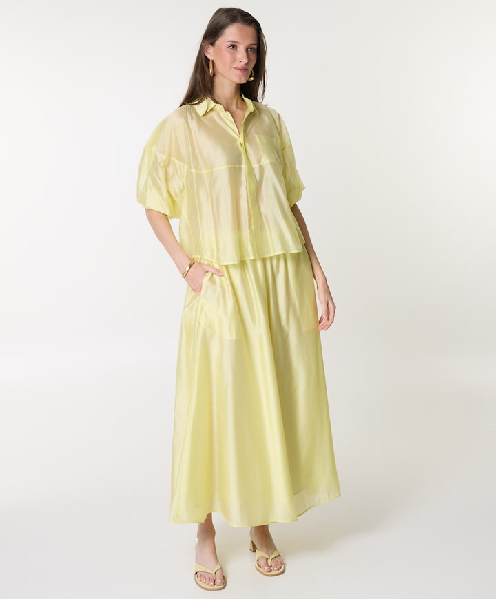 Dames blouse geel
