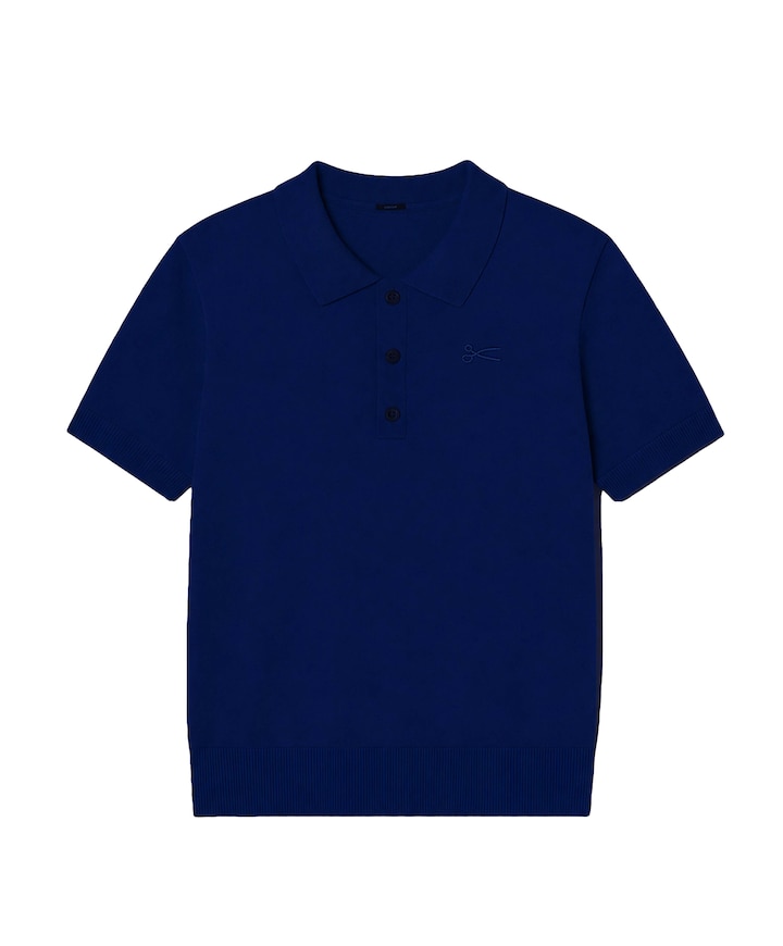 Heren polo blauw