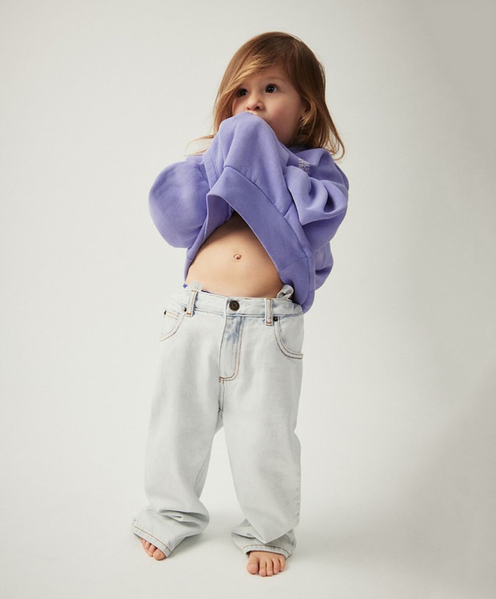 uniseks jeans  blauw