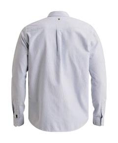 Heren overhemd lange mouw blauw