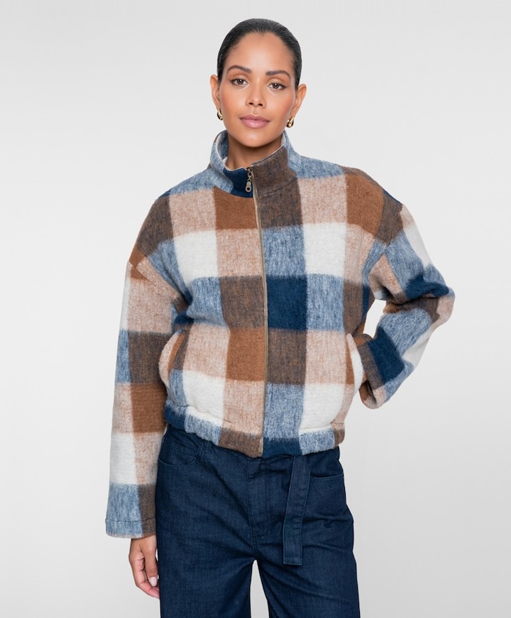Dames jas blauw
