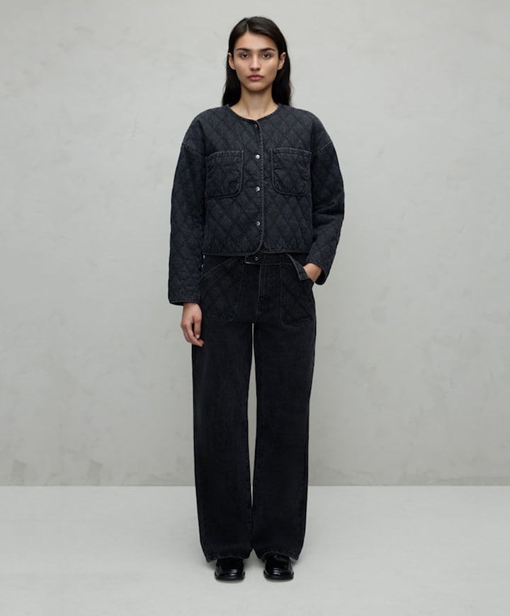 Dames spijkerjas  grijs