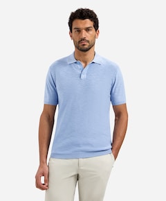 Heren polo blauw