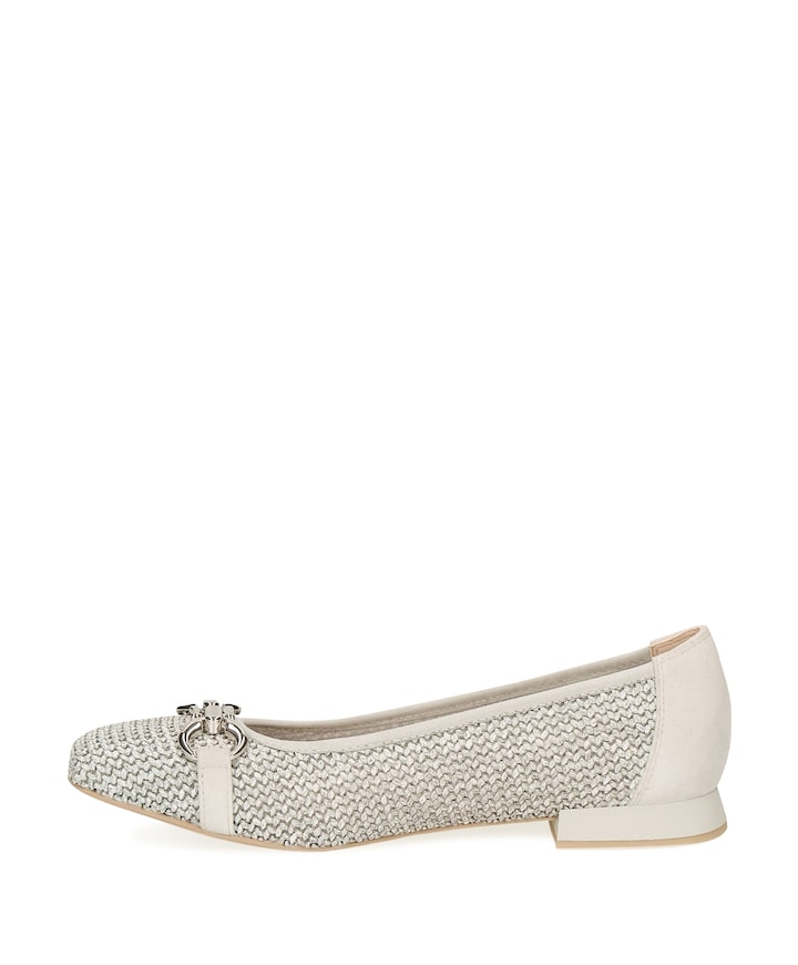 Woms Ballerina dames ballerina's ecru