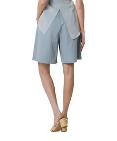 Bermuda dames broek blauw