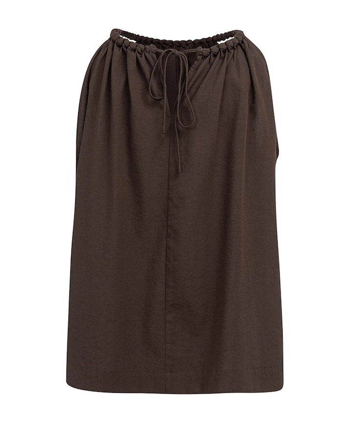 Dames top bruin