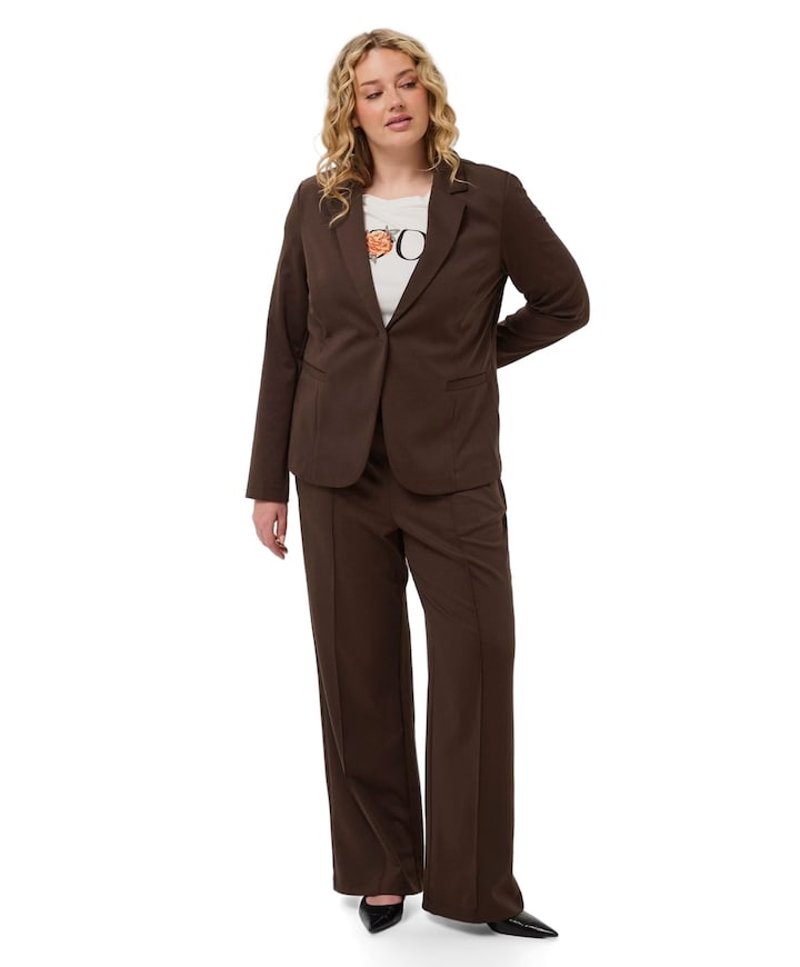 KCjenna Straight dames broek bruin