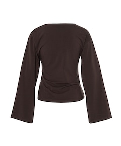 Dames longsleeve bruin