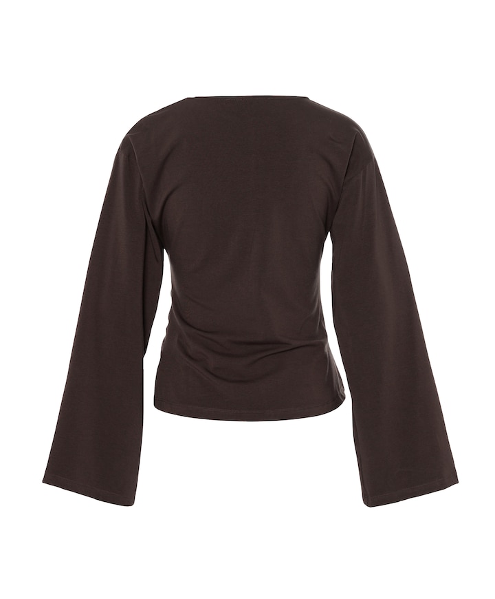 Dames longsleeve bruin