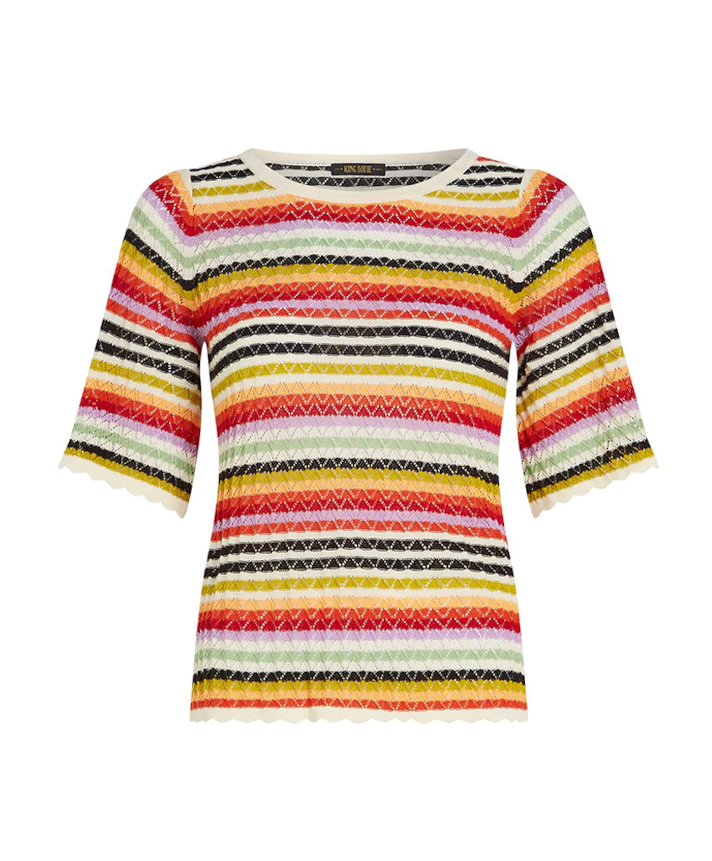 Dames t-shirt multicolor