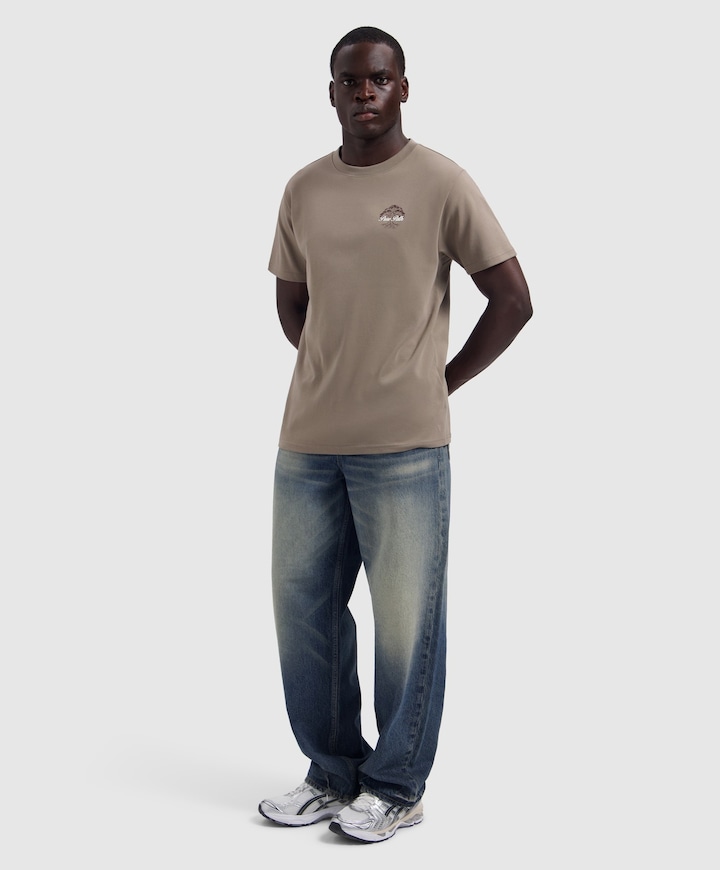 Heren T-shirt beige