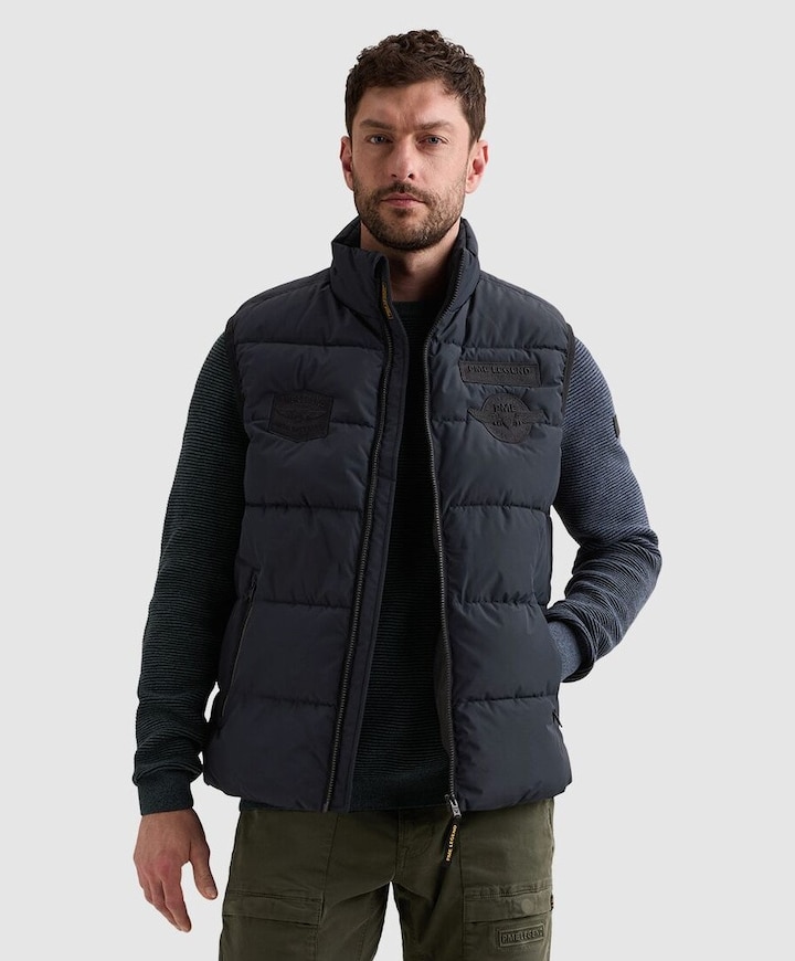 Heren bodywarmer blauw