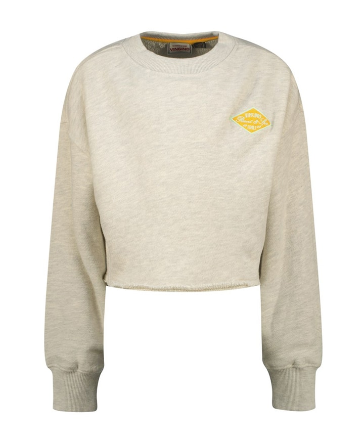 Meisjes sweater ecru