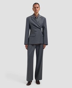 Dames blazer grijs