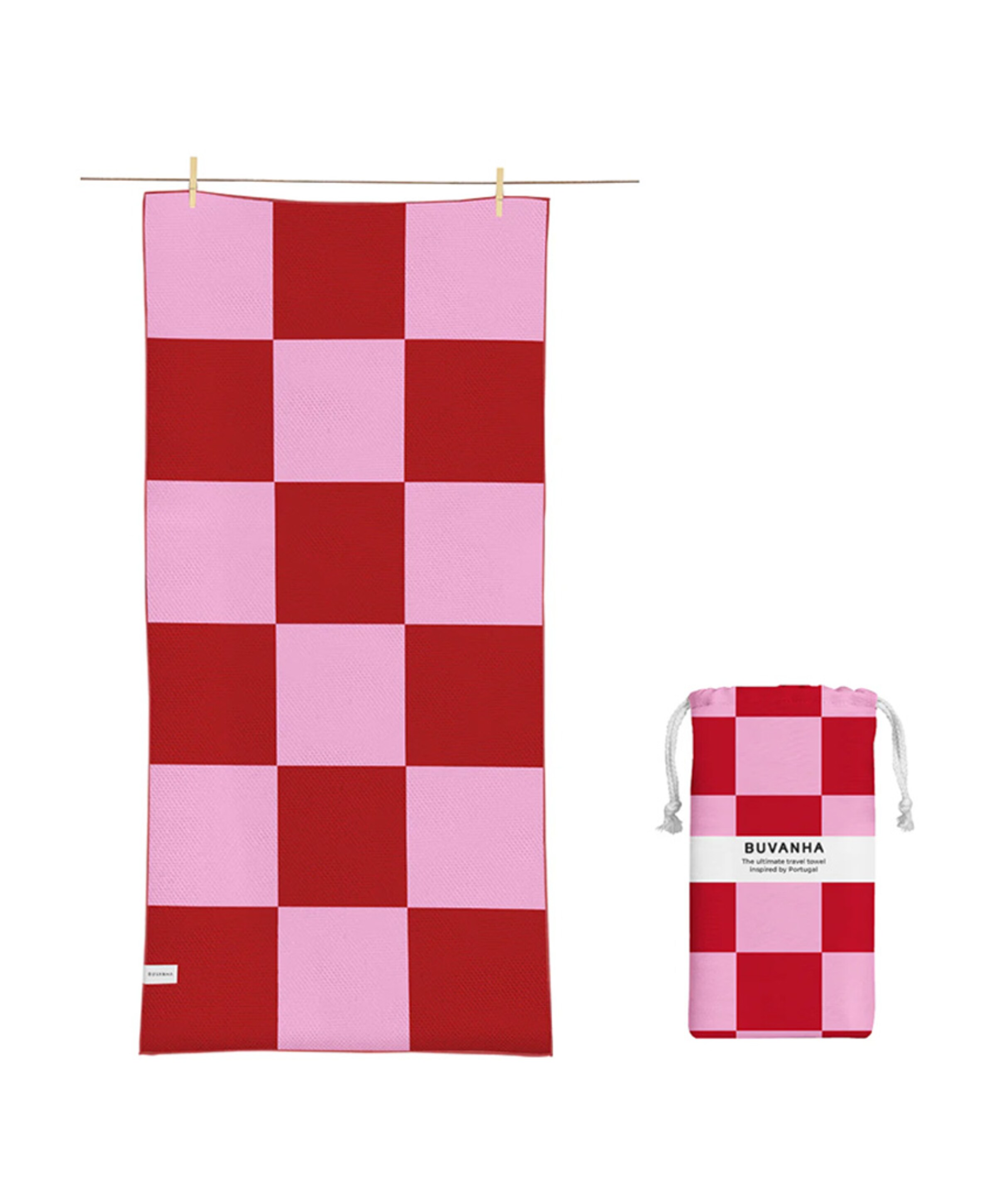 Badlaken medium rood