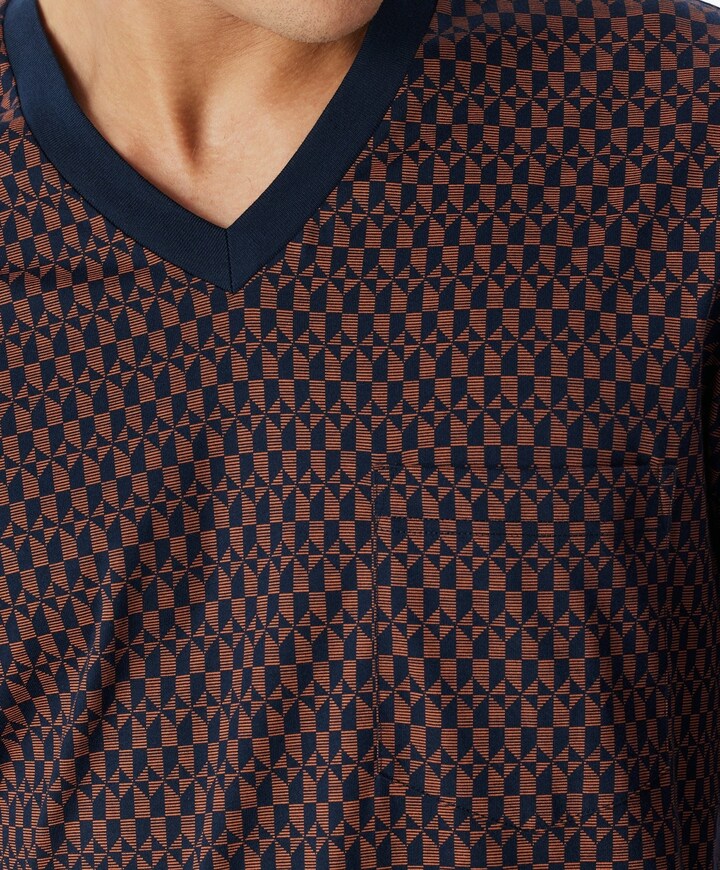 Heren pyjamaset bruin