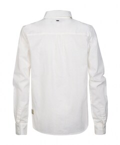 Jongens overhemd lange mouw wit