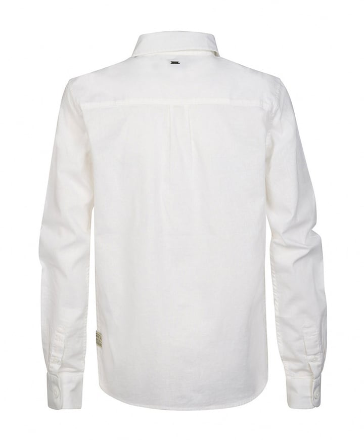 Jongens overhemd lange mouw wit