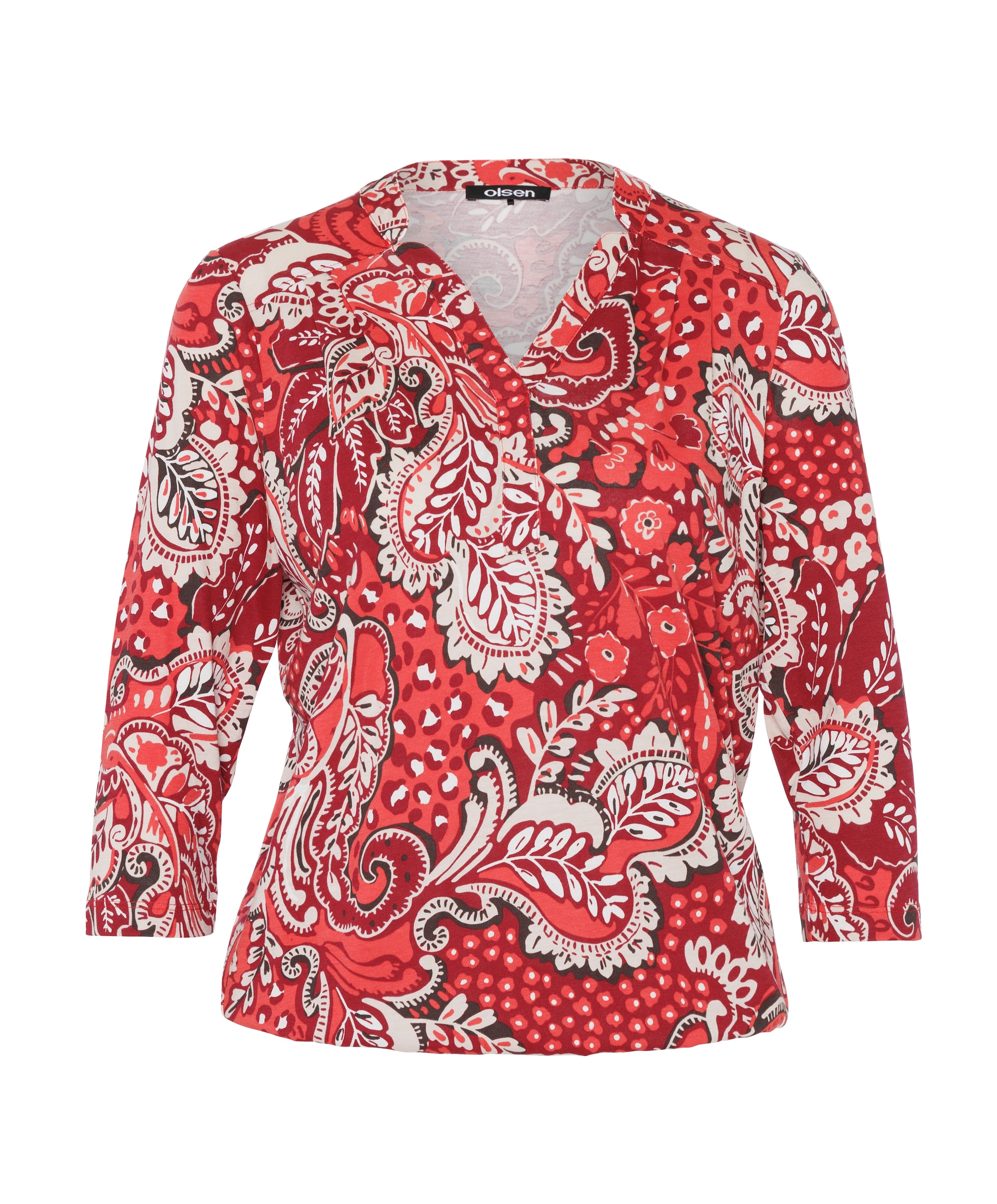 Dames longsleeve rood