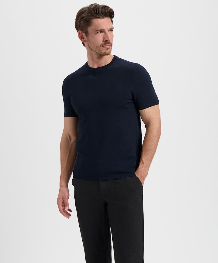 Heren T-shirt blauw
