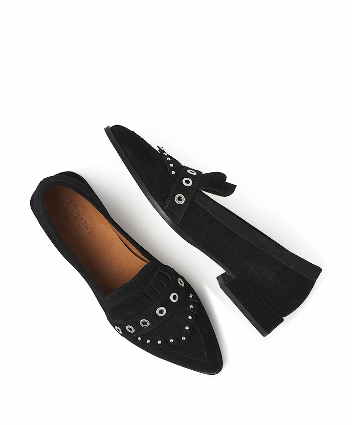 Jazz Emily dames loafers zwart