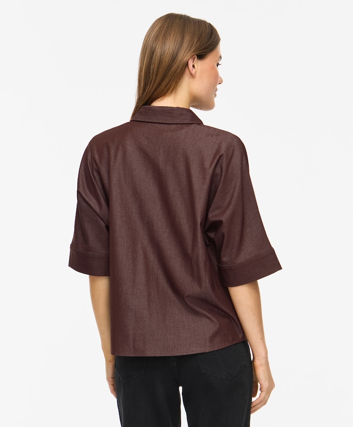Dames blouse bruin