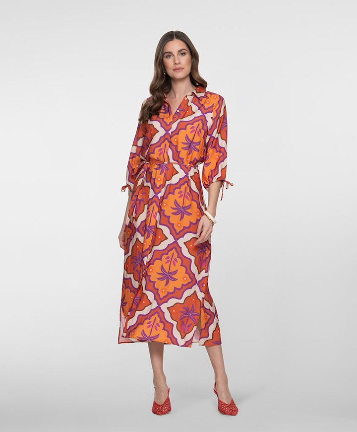 Dames jurk oranje