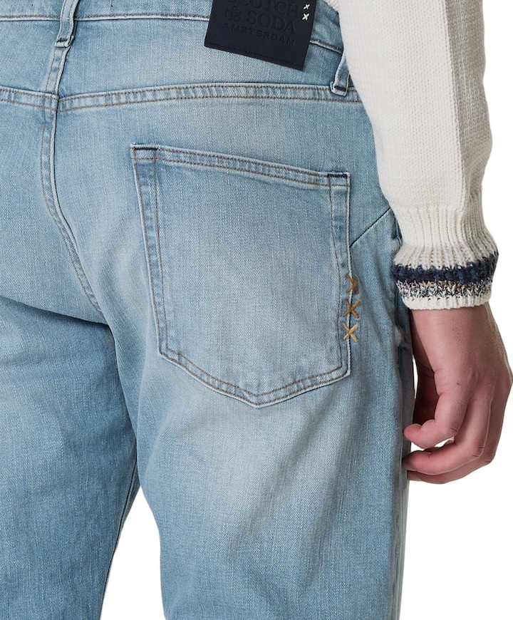 The Zee regular straight fit heren jeans blauw