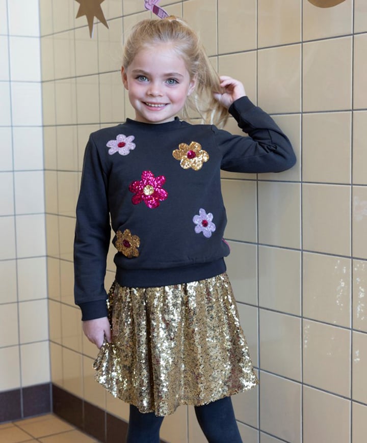 Meisjes sweater grijs