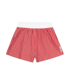STRIPED dames korte broek rood