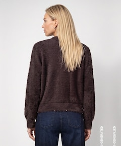 Dames vest bruin