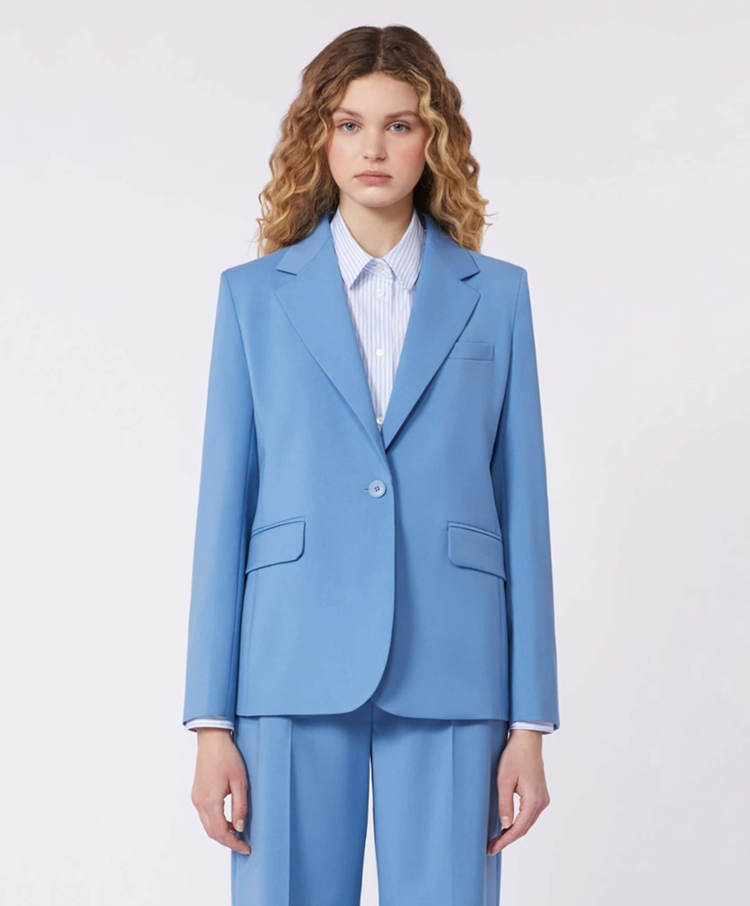 Dames blazer blauw