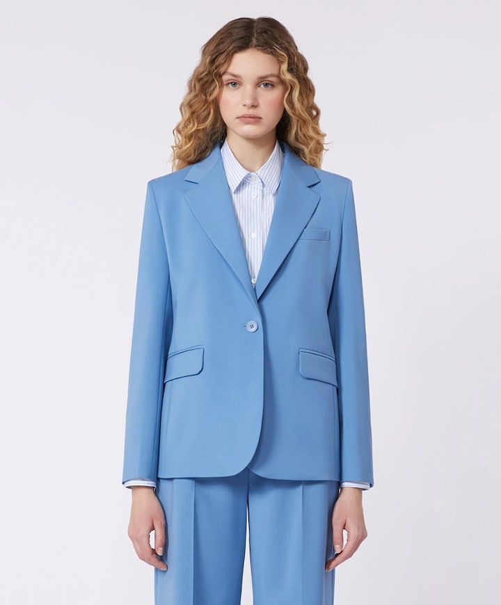 Dames blazer blauw