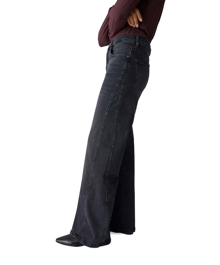 Miva modern dames jeans grijs