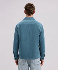 Heren overshirt blauw