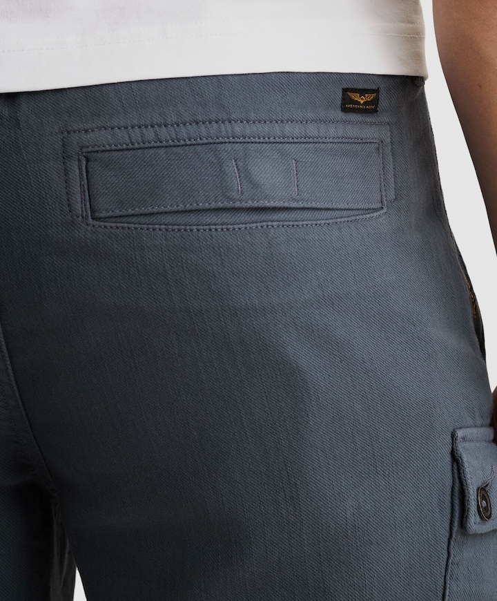 ENGINE CARGO SHORTS SLUB TWILL GD heren korte broek blauw