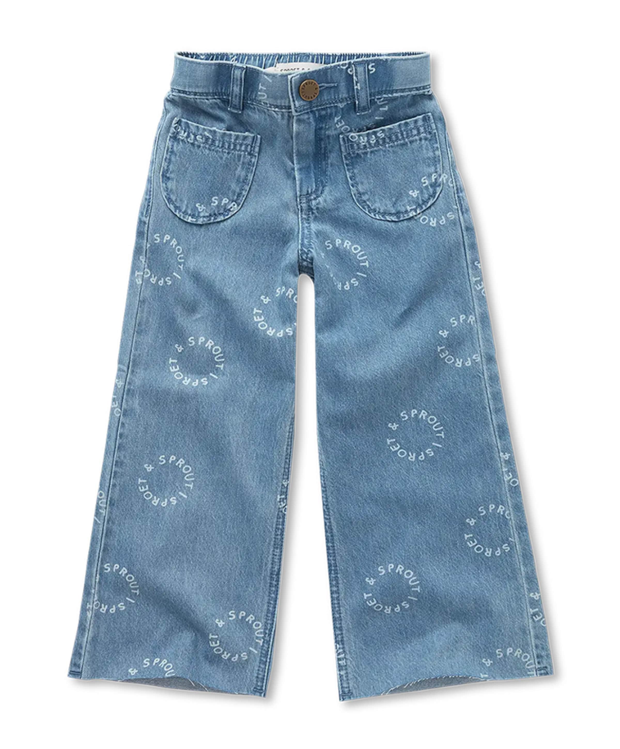 flared meisjes jeans blauw