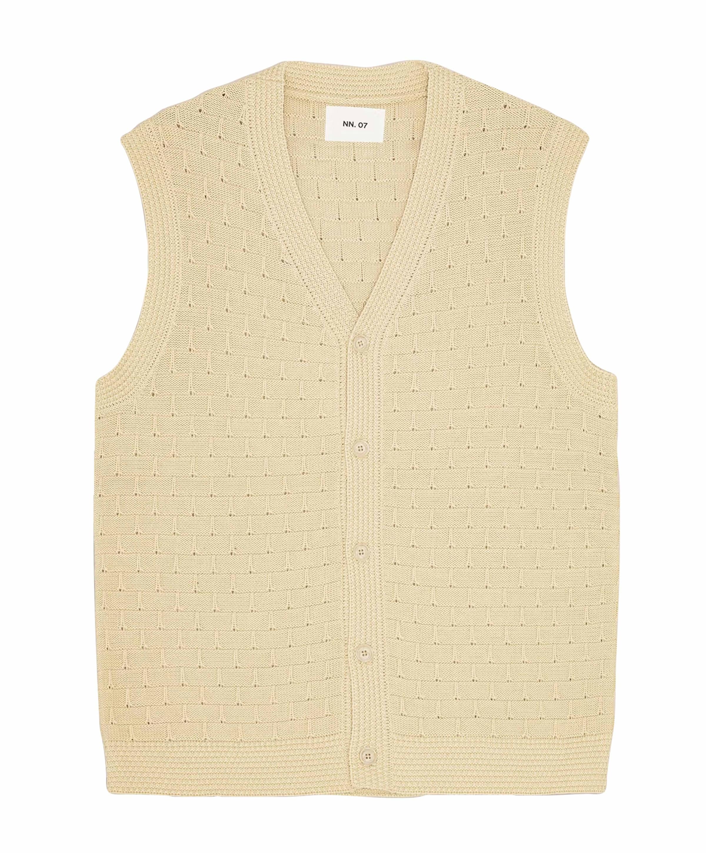 Heren gilet ecru