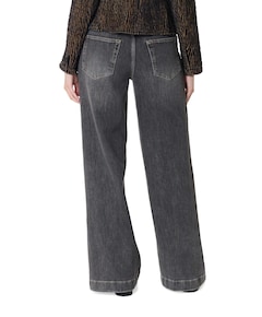 Audrey Wide Leg Palazzo dames jeans grijs