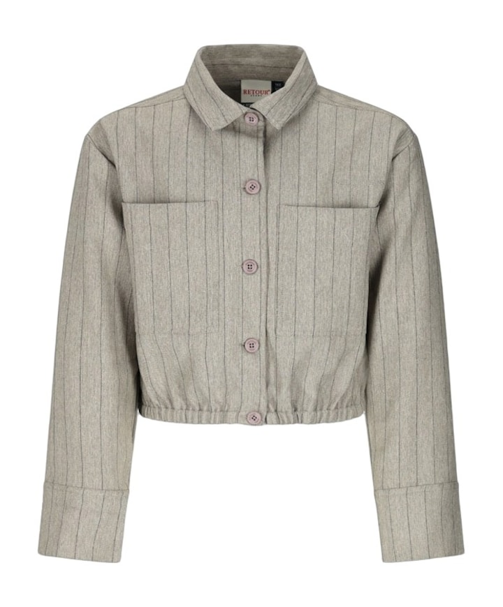 Meisjes vest grijs