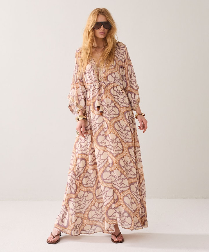 Dames jurk beige