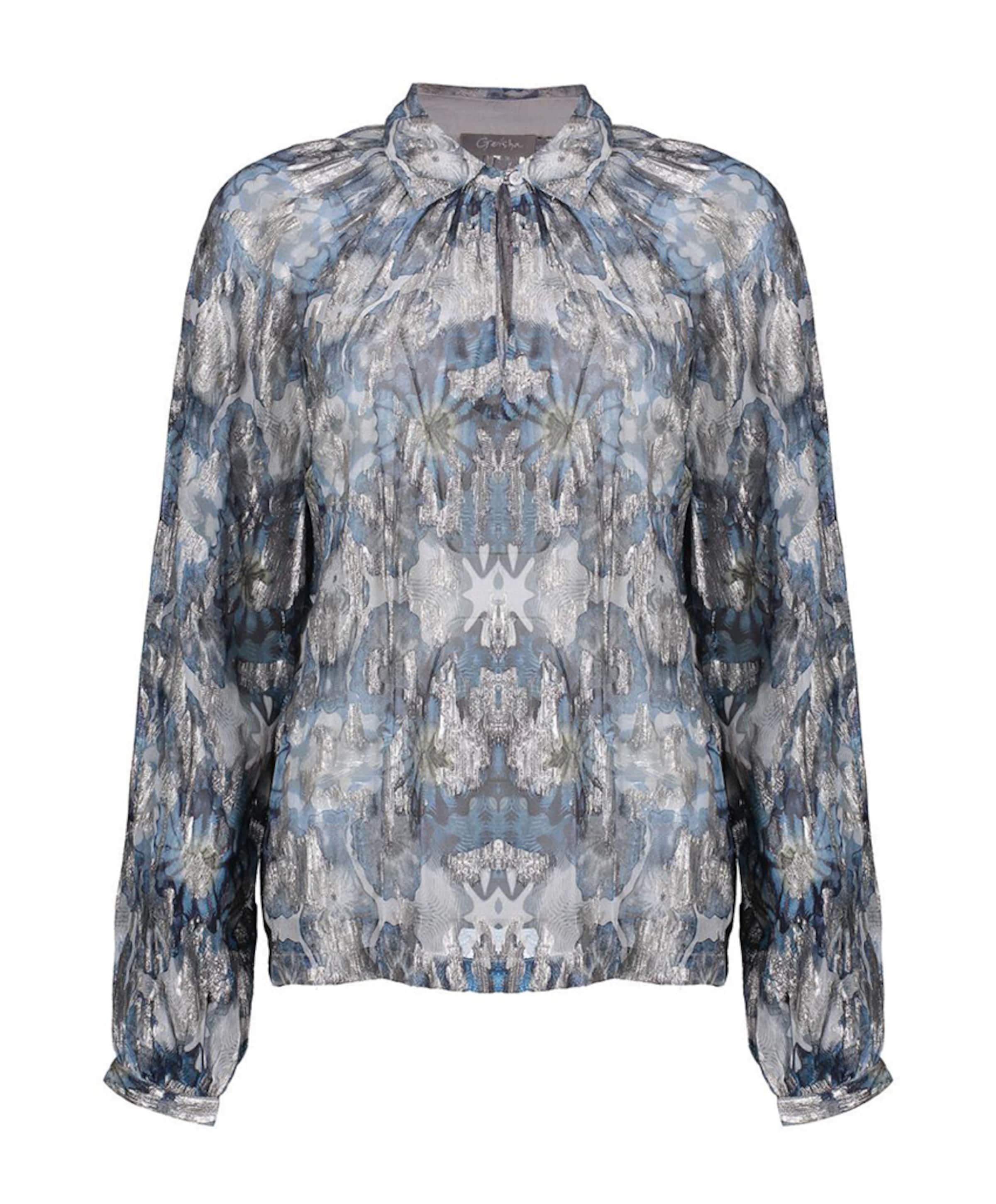 Dames blouse blauw