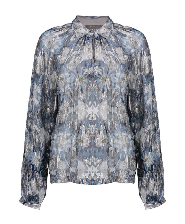 Dames blouse blauw