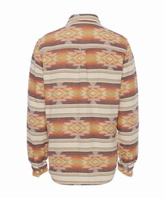 Heren overhemd lange mouw oranje