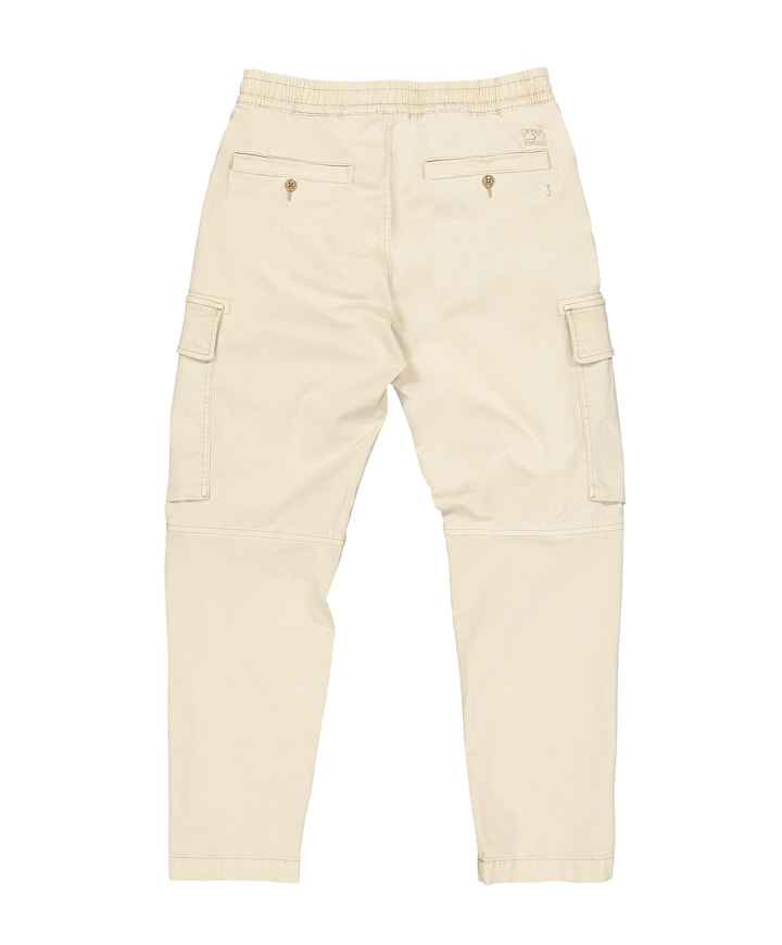 Tristan Slim Sateen Cargo heren broek beige