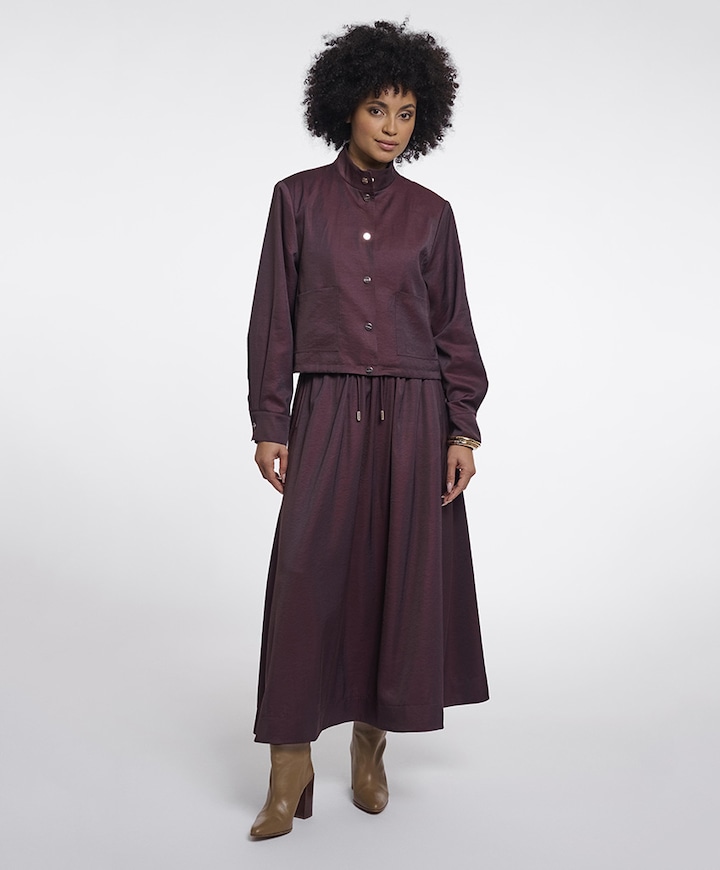 Dames jas bordeaux