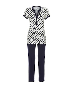 Dames pyjamaset blauw